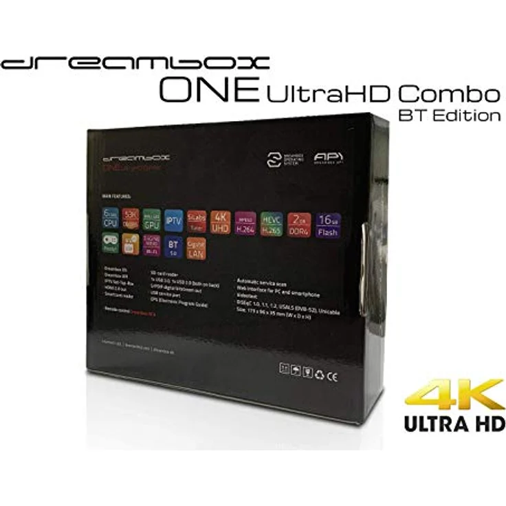 Dream Multimedia Dreambox One Combo Ultra HD BT 1x DVB-S2X / 1xDVB-C/T2 Tuner 4K 2160p E2 Linux D – Bild 7