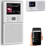 VR-Radio Unterputzradio: Unterputz-WLAN-Internetradio mit Bluetooth & Farbdisplay, DSP, App, 8W (Unterputz Radio WLAN und Bluetooth, Unterputzradio WLAN, Steckdose Schalter)