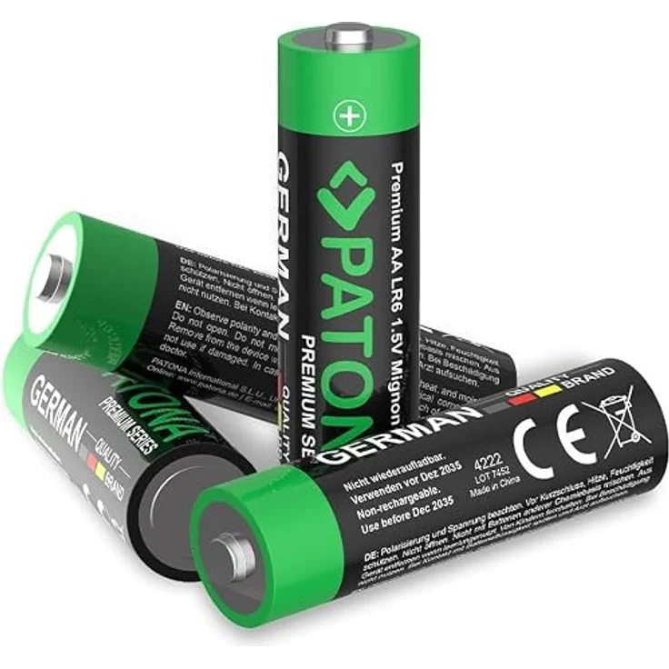 PATONA Premium 40x AA Mignon Batterien 1,5V Alkaline, Hochleistungsenergie für anspruchsvolle Geräte – Bild 2