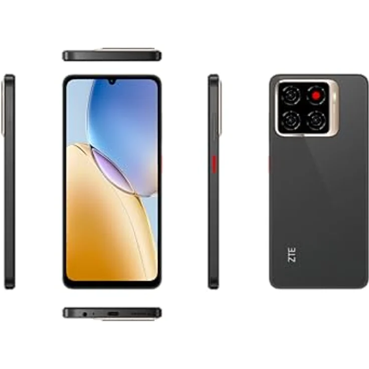 ZTE Blade A56, 4G Smartphone mit 4GB RAM, 64GB Speicher, 6,75 Zoll Display und Triple-Kamera, Celestial Black – Bild 6