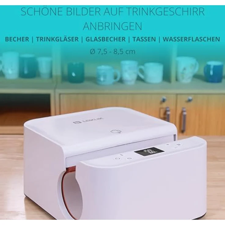 Loklik Auto Tumbler Heat Press, Heizpresse für personalisierte Tassen und Becher, weiß – Bild 2