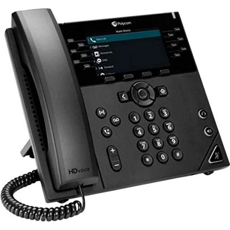 Polycom VVX 450 VoIP-Telefon schwarz