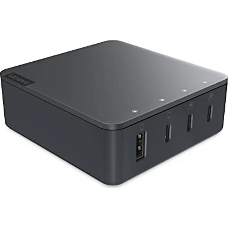 Lenovo Go 130 W Multi-Port Charger - 4 Ausgabeanschlussstellen (USB, 3 x USB-C) - Storm Gray - Europa – Bild 1