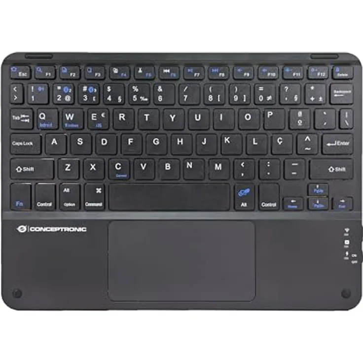 Conceptronic Wireless Tastatur, 10 Zoll, Portugiesisches Layout, kabellos, schwarz