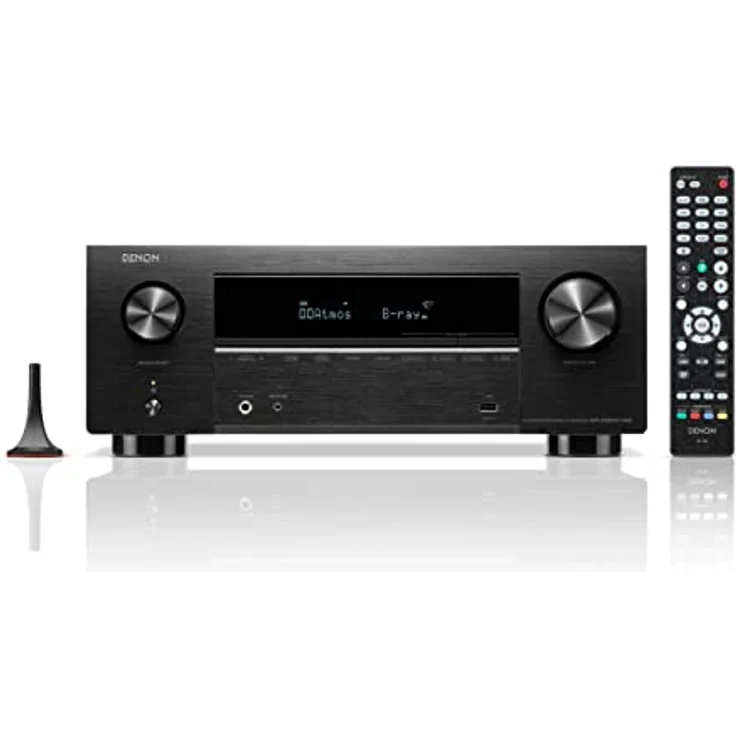 Denon AVR-X2800HDAB 7.2-Kanal AV-Receiver, HiFi Verstärker mit Dolby Atmos, DTS:X, 6 HDMI Eingängen und 2 Ausgängen, 8K HDMI, Bluetooth, DAB, WLAN, AirPlay 2, HEOS Mulitroom, Alexa kompatibel, schwarz – Bild 2