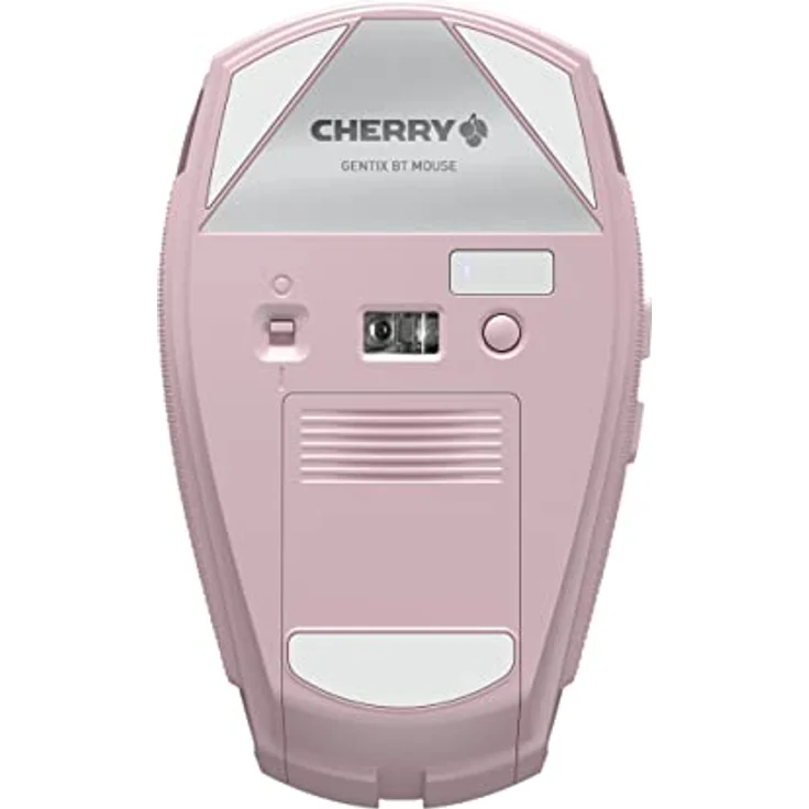 CHERRY GENTIX BT, kabellose Bluetooth Maus, Multi-Device Funktion für bis zu 3 Endgeräte, umschaltbare Auflösung (1000/2000 DPI), 7 Tasten und Scrollrad, batteriebetrieben, cherry Blossom – Bild 5