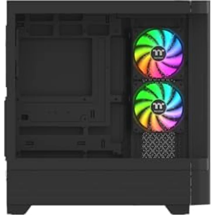 Thermaltake View 270 TG ARGB, Mid Tower Gehäuse mit Tempered Glass, ARGB-Lüfter und erweiterbarer Kühlung, schwarz – Bild 3