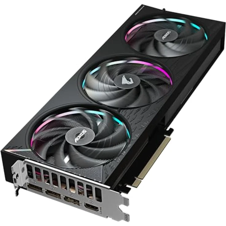 Gigabyte AORUS GeForce RTX 5060 Ti Elite 16G Grafikkarte – 16 GB GDDR7, 128 Bit, PCI-E 5.0, 2722 MHz, 3 x DisplayPort, 1 x HDMI, RGB Halo, Dual BIOS, WINDFORCE Kühlsystem – Bild 4