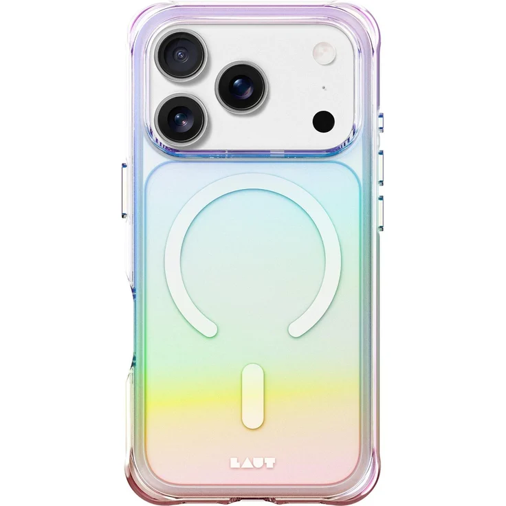 Laut Aero Holo Case für Apple iPhone 17 Pro, Schwarz, schützende Smartphone Hülle für iPhone 17 Pro, Weiß