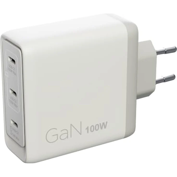 Lenovo Multi-port USB-C 100W GaN Charger, kompaktes Ladegerät mit 3 USB-C-Ports für gleichzeitiges Laden von Laptop und mobilen Geräten – Bild 1