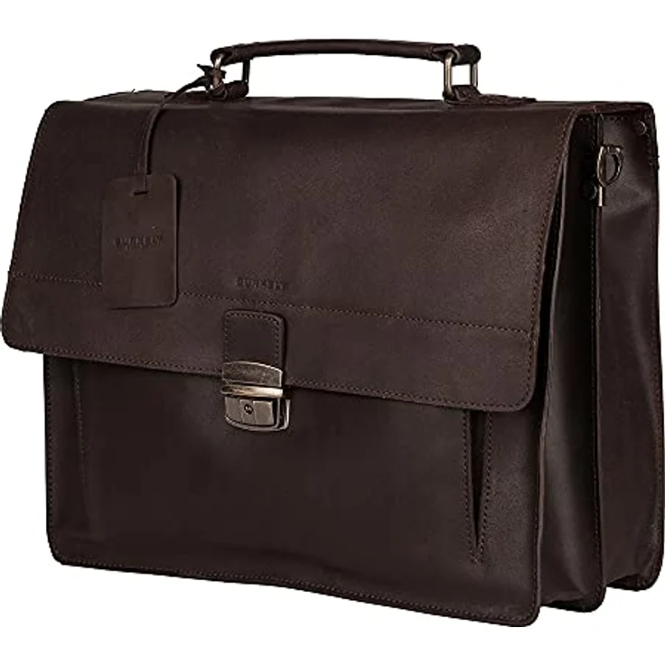 Burkely Vintage Scott Aktentasche, 38 cm, 100% Leder, braun – Bild 2