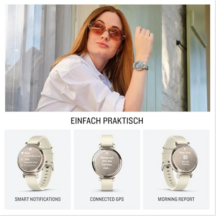 Garmin Lily 2, modische Smartwatch mit hochwertiger Lünette, Gesundheits- & Fitnessdaten für Frauen, 2,54cm Touchdisplay, Smart Notifications & bis zu 5 Tagen Akkulaufzeit – Bild 4