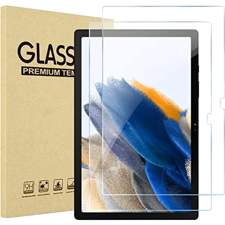 ProCase 2 Stück 9H Schutzglas für Samsung Galaxy Tab A8 10,5 Zoll SM-X200/X205, ultradünn, kratzfest und stoßfest