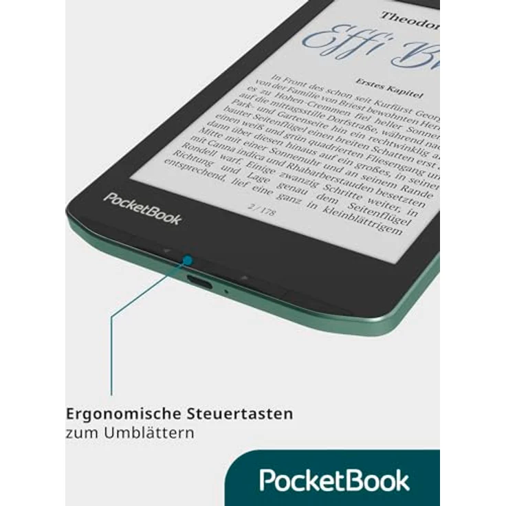 PocketBook Verse Pro Color, eBook-Reader 15.2cm (6 Zoll) mit E Ink Kaleido™ 3-Bildschirm, Bluetooth® 5.4, Sage – Bild 6