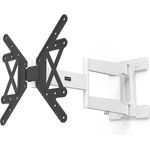 Hama TV-Wandhalterung FULLMOTION, 400x400, 165 cm (65"), Extra langer Arm, SW/WS, Schwarz, Weiss