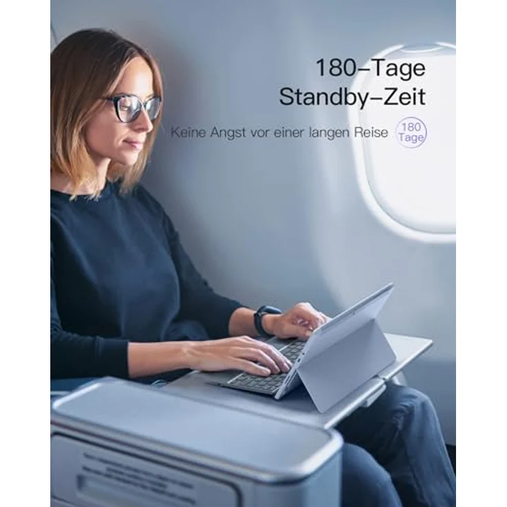 Inateck Tastatur für Surface Go 1&2&3&4, 7 Farben beleuchtung, mit Touchpad Tablet-Tastatur – Bild 5