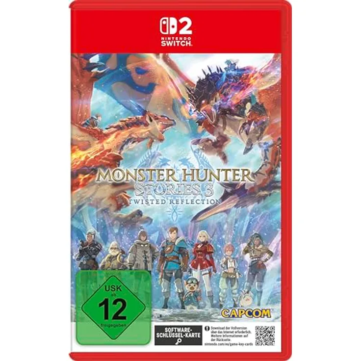 Capcom Monster Hunter Stories 3 Twisted Reflection, Nintendo Switch 2 Spiel mit 3D-Grafik, rundenbasierten Kämpfen und erweiterten Erkundungsmöglichkeiten