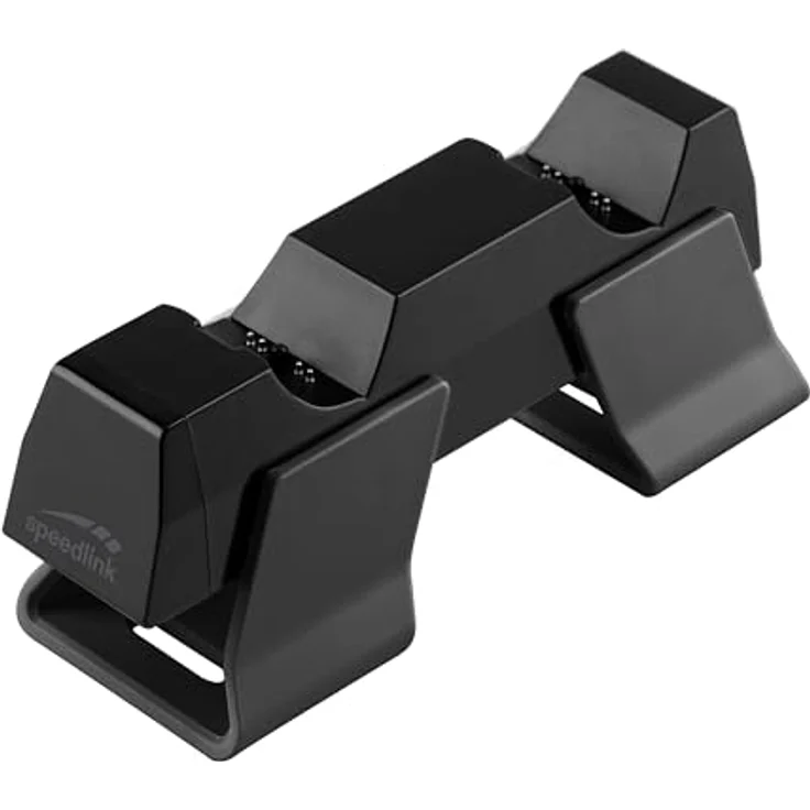Speedlink TWINDOCK USB Charger - PS5 Ladestation für Controller, bis zu Zwei Original PS5 Controller gleichzeitig, Schnellladefunktion, DualSense und DualSense Edge kompatibel, schwarz – Bild 2
