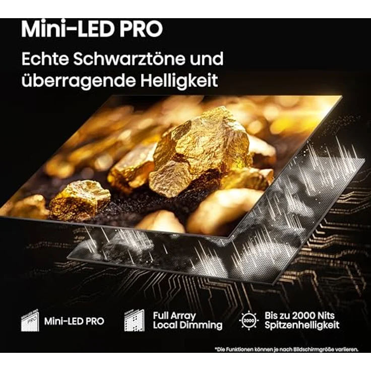 Hisense 85U7Q Pro, 85 Zoll 4K Mini LED Smart TV mit Hi-View AI Engine Pro, 165Hz Game Mode Ultra, FreeSync Premium Pro, Dolby Vision IQ Atmos und 2.1.2 ch Surround Sound [2025] – Bild 4