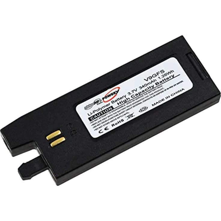 akku-net Akku für Tuning-System Gibson Tronical G-Force E-Tune, 3,7V, Li-Polymer, 340mAh, Schwarz – Bild 1