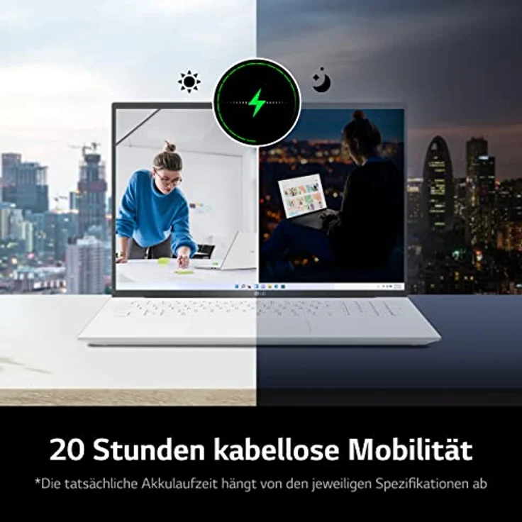 2023 LG Gram 17 Zoll Ultralight Notebook - 1.350g Intel Core i7 Laptop (16GB RAM, 1TB SSD, 20h Akkulaufzeit, 16:10 Entspiegeltes IPS-Display, Thunderbolt 4, Win 11 Home, Mirametrix) - Weiß – Bild 5