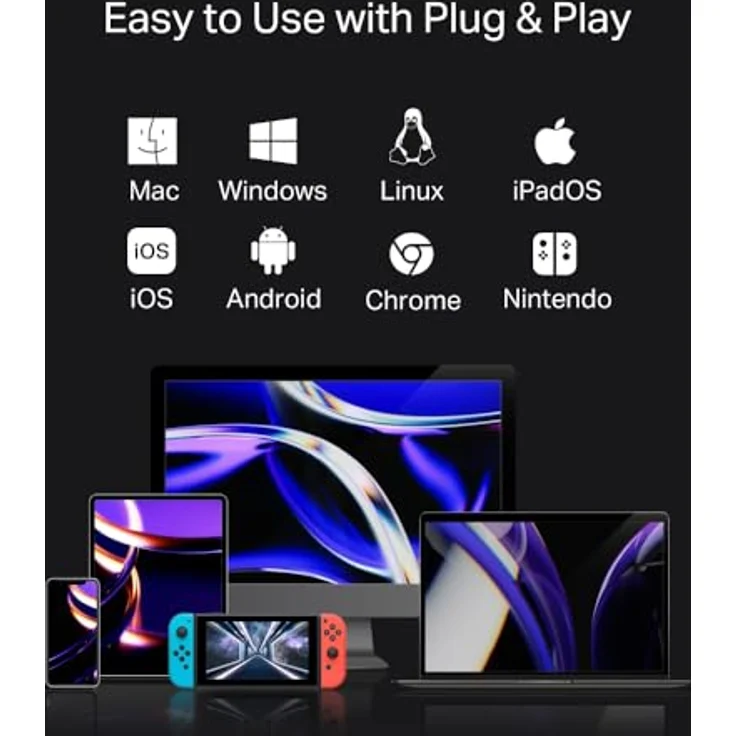 TP-Link UH9120C USB C Hub PD100W, 4K 60Hz HDMI, Gigabit Ethernet, SD- und microSD-Karten, 9-in-1 USB-C Hub – Bild 4