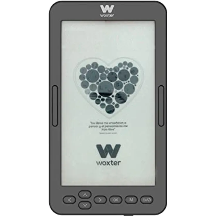 Woxter E-Book Scriba 195 S - Schwarzkompaktleser von elektronischen Büchern mit 4,7 Zoll (960x540, E-Ink Pearl White Screen, EPUB, PDF) 4 GB, mehr als 2000 Bücher, Schwarze Farbe