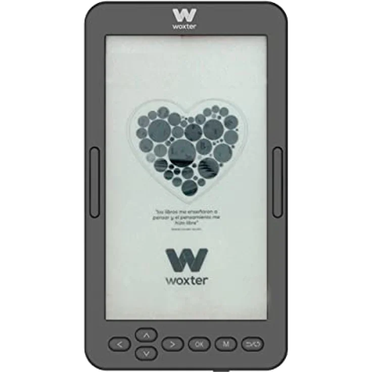 Woxter E-Book Scriba 195 S - Schwarzkompaktleser von elektronischen Büchern mit 4,7 Zoll (960x540, E-Ink Pearl White Screen, EPUB, PDF) 4 GB, mehr als 2000 Bücher, Schwarze Farbe – Bild 1