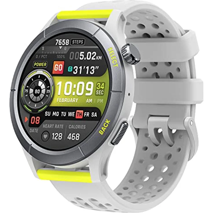 Amazfit Cheetah Lauf-Smartwatch mit Dual-Band-GPS, Routennavigation und Offline-Karten, Trainingsvorlage, Herzfrequenzmesser, integrierter Alexa, 14 Tage Akkulaufzeit für Männer und Frauen-Rund – Bild 1