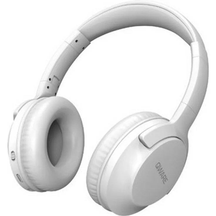 Qware Gaming Kopfhörer Faltbar – Kabellos, Bluetooth 5.1, 20h Akkulaufzeit, Weiß