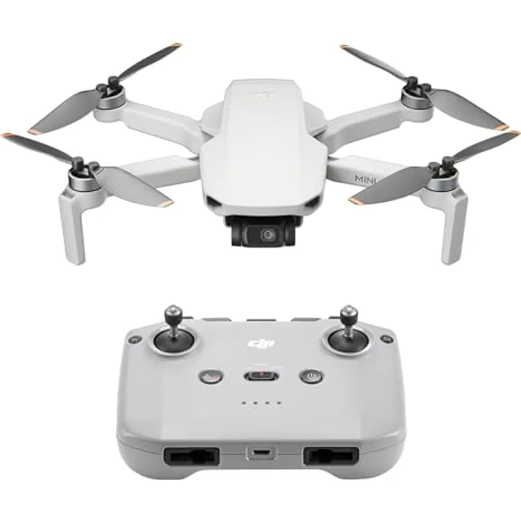 DJI Mini 4K, Drohne mit 4K UHD Kamera für Erwachsene, unter 249 g, 3-Achsen Gimbal Stabilisierung, 10 km Videoübertragung, autom. Rückkehr, Windwiderstand, 1 Akku für 31 min Flugzeit, C0, QuickShots - Preisvergleich