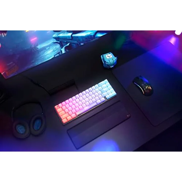 Glorious PC Gaming Race Polychroma RGB Keycaps, Keycaps, Weiss – Bild 6