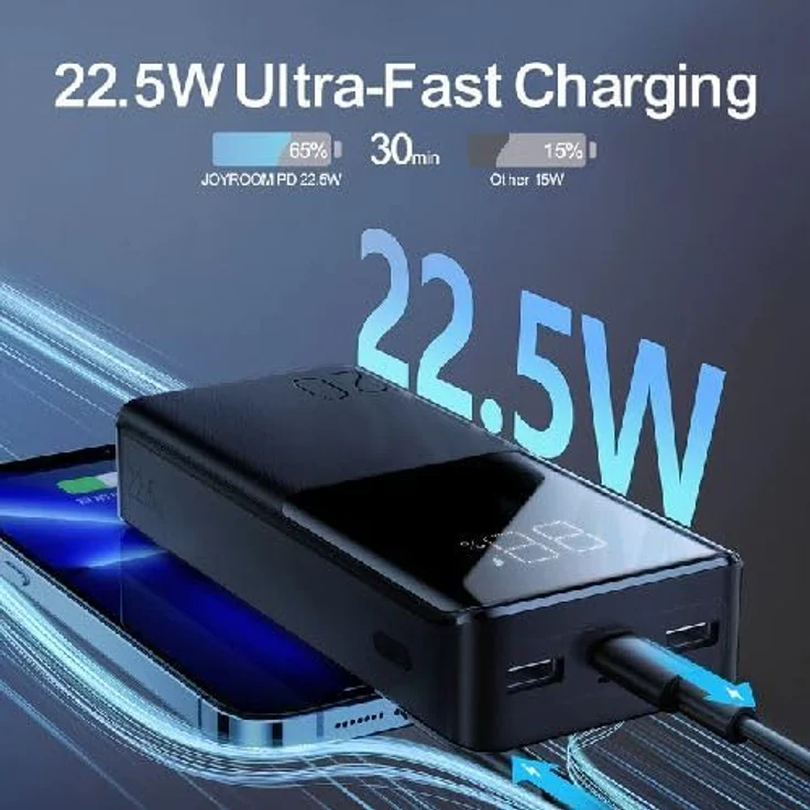 JOYROOM JR-QP192 22.5W Power Bank 20000MAH Black – Bild 4