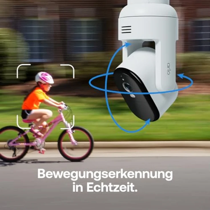 Arlo Essential 3 HD PTZ, Überwachungskamera Aussen, WLAN, 2-Kamera-Set mit Schwenk- und Neigefunktion, HD-Videoqualität und KI-gestützter Bewegungserkennung – Bild 2