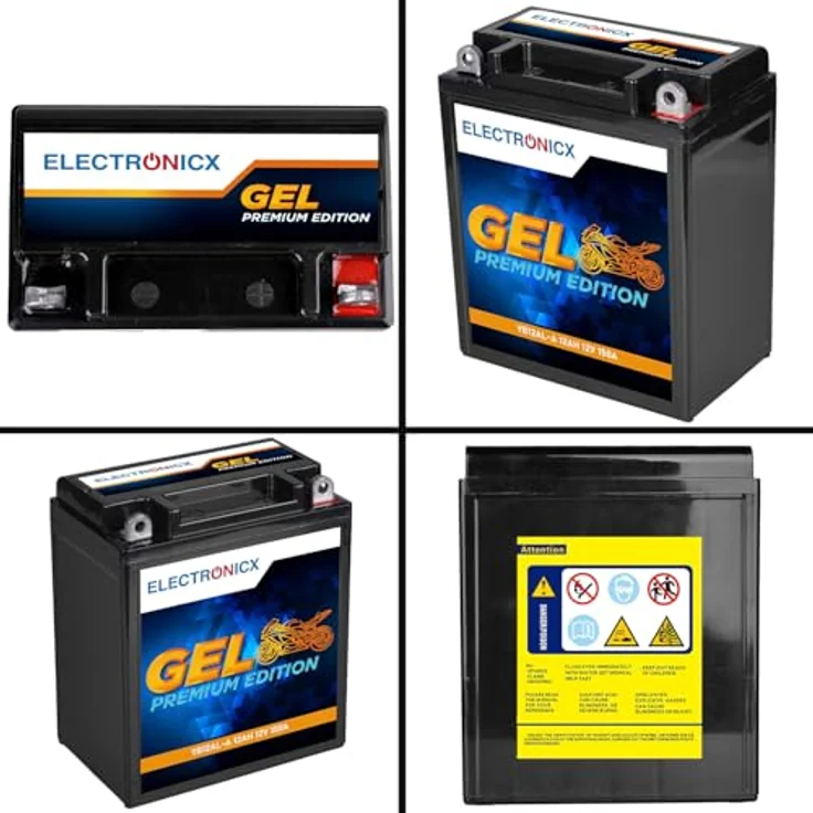 Electronicx Extreme Edition GEL Batterie 12Ah 12V, wartungsfrei, auslaufsicher, vibrationsfest für Motorrad, Roller und Quad – Bild 9