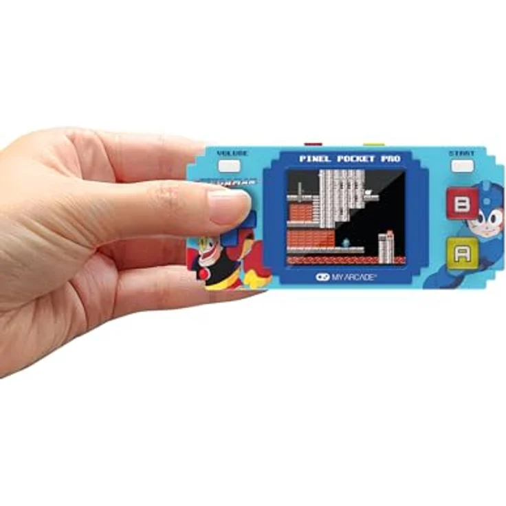My Arcade Pixel Pocket Pro Mega Man, tragbare Spielkonsole 5,08 cm (2), blau – Bild 4