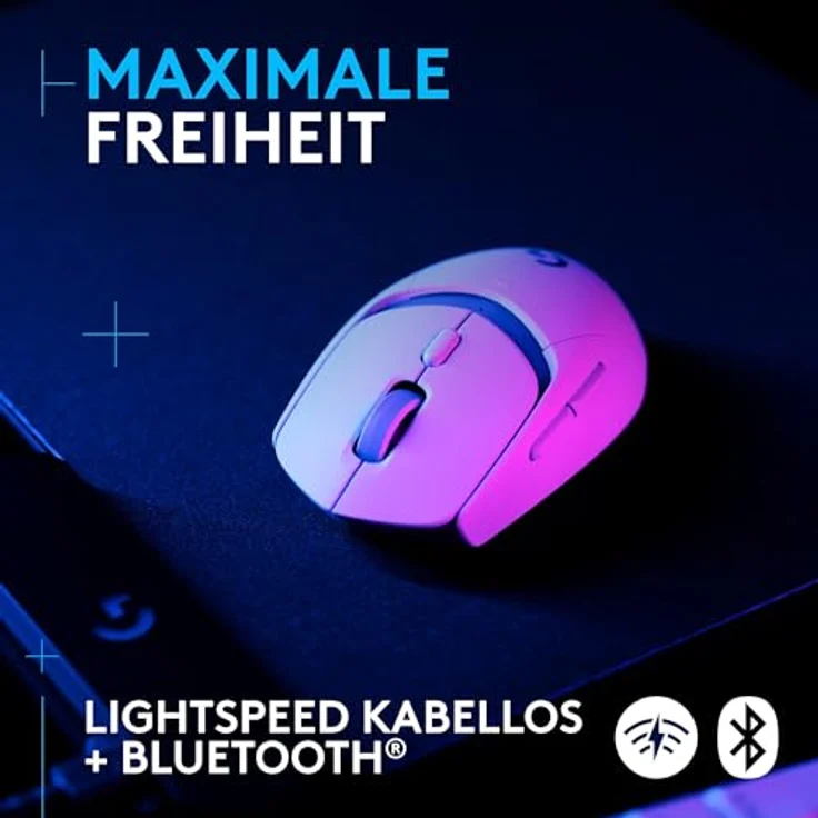 Logitech G309 Lightspeed (Kabellos), Maus, Weiss – Bild 3