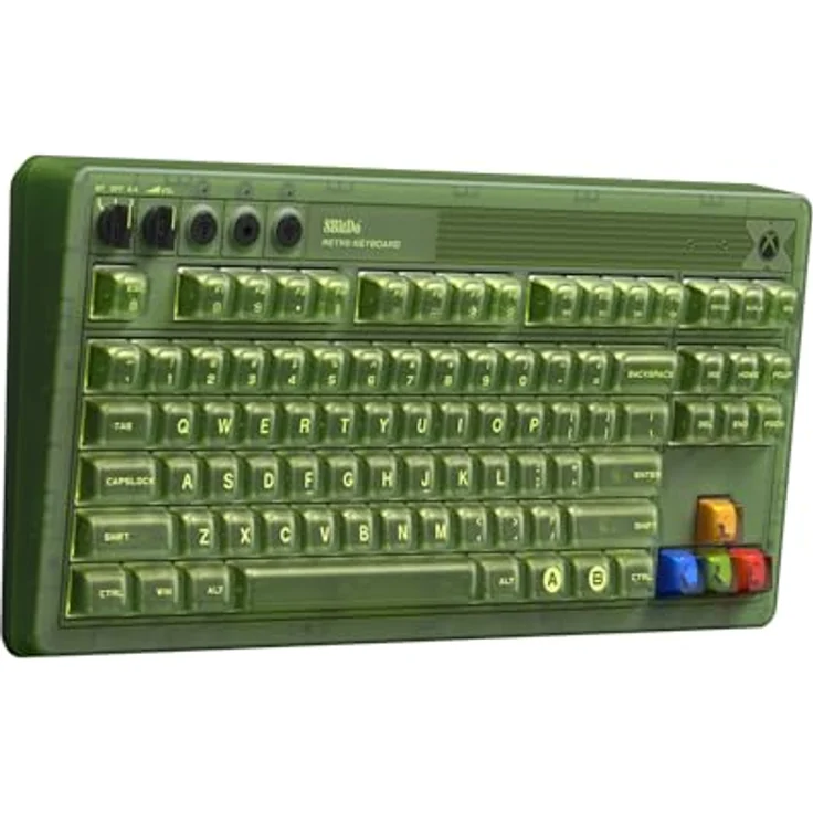 8bitdo Mechanical Keyboard, Retro Bluetooth Tastatur für Xbox/PC/Android, Kabellos, Grüne Kailh Jellyfish X Schalter – Bild 2