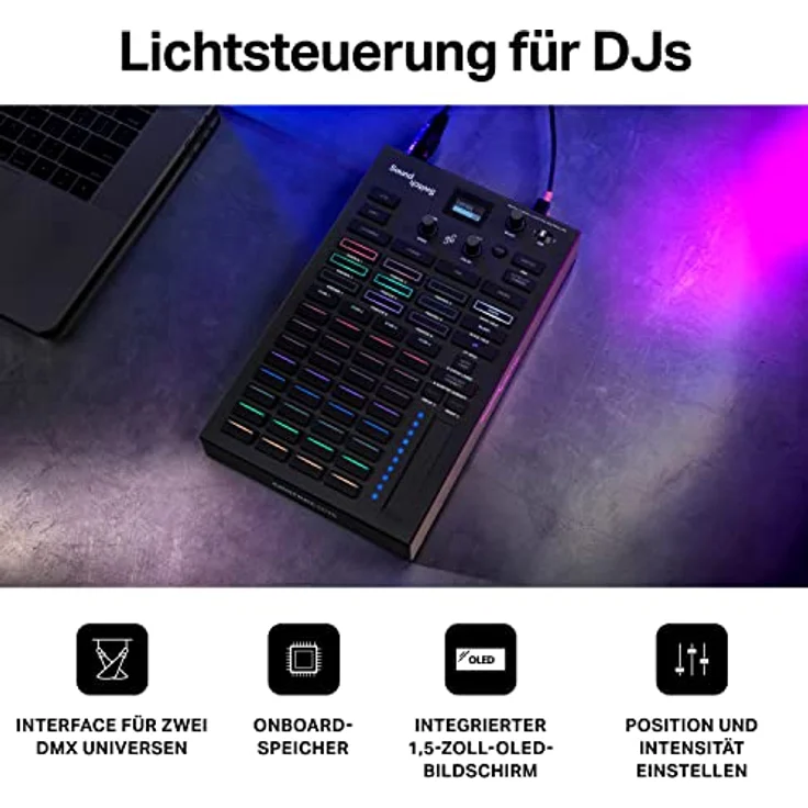 SoundSwitch Control One – Professioneller DMX DJ-Beleuchtungs-Controller mit 3 Monaten SoundSwitch Softwarezugang, DMX und Phillips Hue Support – Bild 2