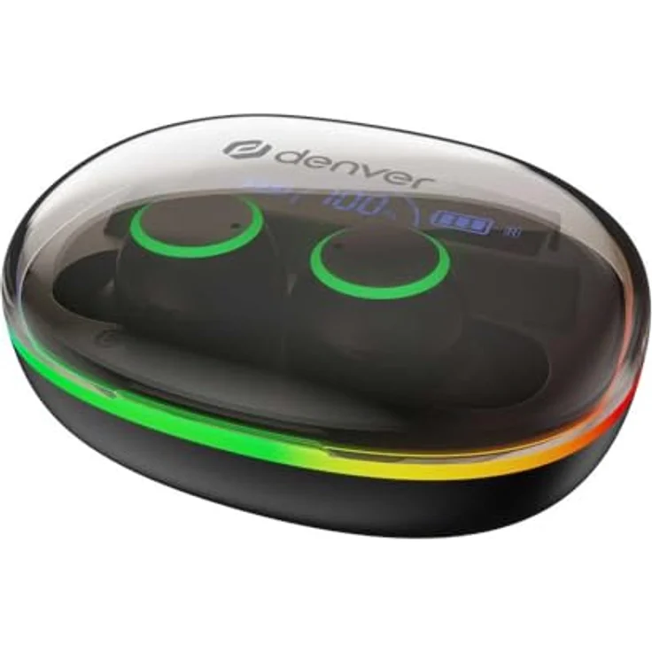 Denver Electronics WTK-441, Funkkopfhörer mit 8 Kanälen und 2000 m Reichweite, inklusive Gürtelclip, für Kinder – Bild 3