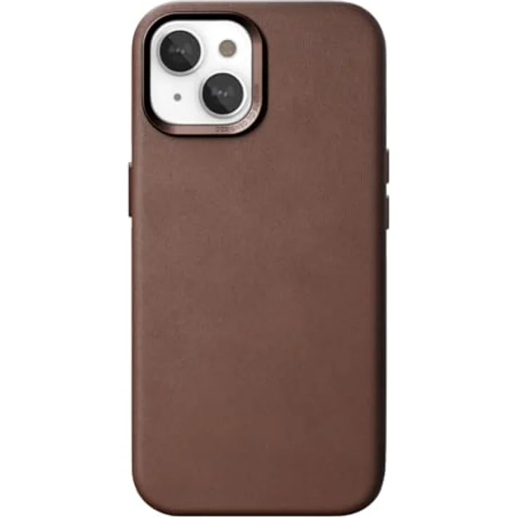 Woodcessories - Leder Case, Handyhülle kompatibel mit iPhone 15 Plus Hülle braun - Nachhaltig aus Aloe Vera Pflanzen – Bild 1