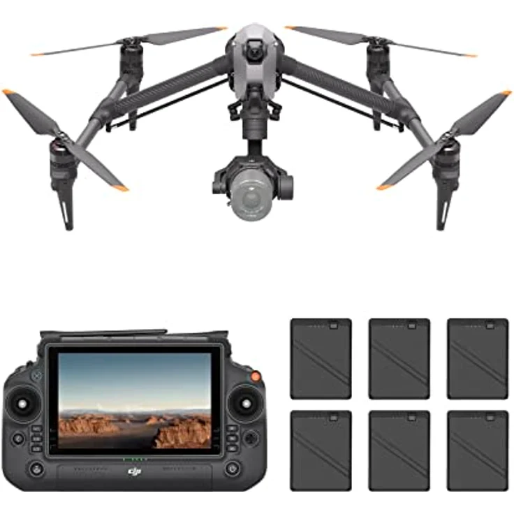 DJI Inspire 3 inkl. Smart Controller Industrie Drohne RtF Grau – Bild 1