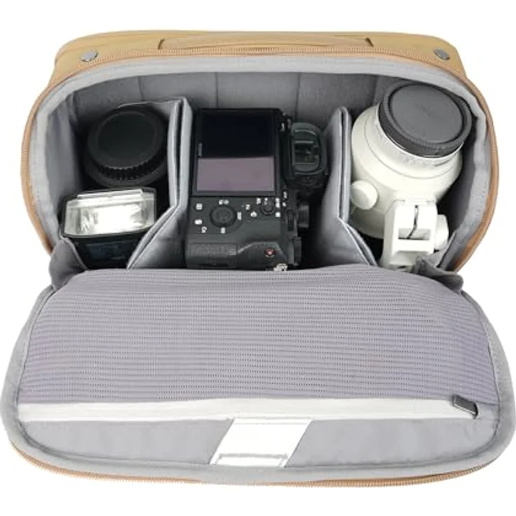 Vanguard Veo Metro S7l Bg, Kamera Schultertasche mit 7 l Volumen, wasser- und UV-beständig, beige – Bild 2