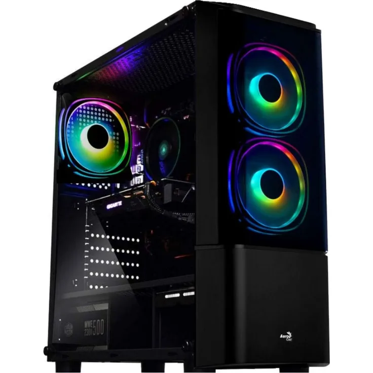 MeinPC Gaming PC - AMD Ryzen 5 5600 6x 4.4 Ghz - Nvidia GeForce RTX 4060 8GB - 32GB Ram - 2TB SSD - RGB Tower - WiFi - Windows 11 Pro