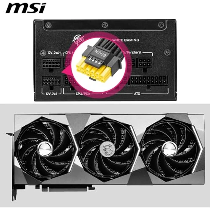 MSI MPG A850GS PCIE5, 850 W PC Netzteil mit elegantem Design, Schwarz – Bild 4