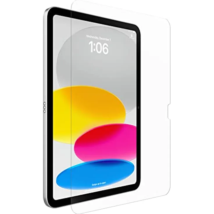 OtterBox Alpha Glass Displayschutz für iPad 10,9" (10. gen 2022), gehärtetes Glas, x2 Kratzschutz, antimikrobieller Schutz, Keine Einzelhandelsverpackung