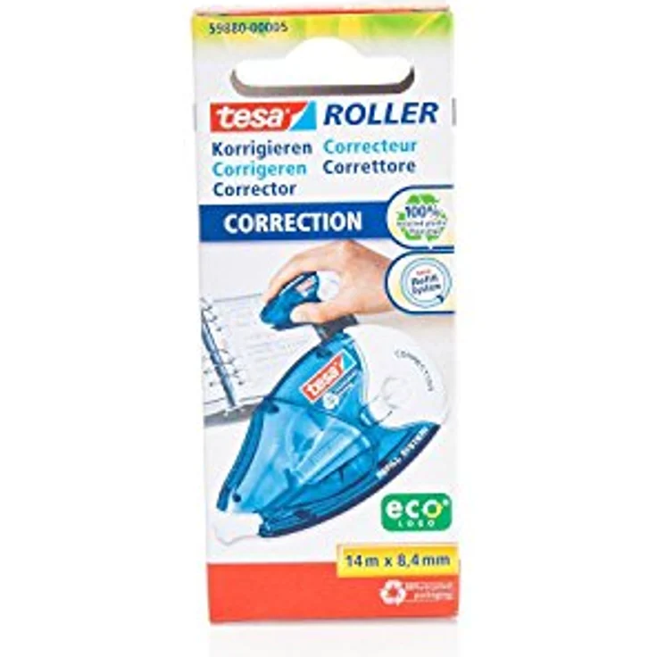 Tesa ecoLogo Refill Korrekturroller 8,4mm x 14m – Bild 2