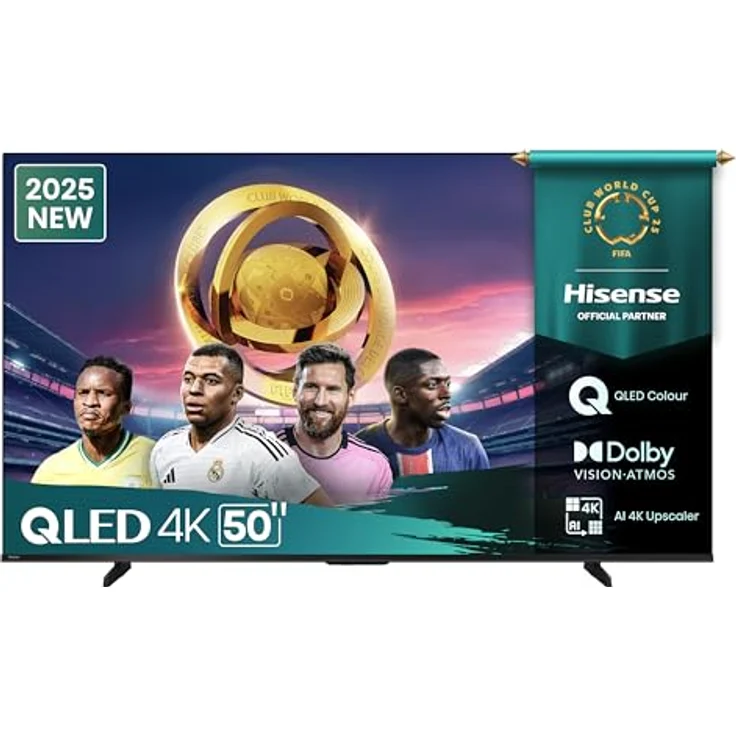 Hisense 50A6Q, 50" 4K Ultra HD Smart TV mit Dolby Vision HDR10, VIDAA U8, integriertem Alexa und Game Mode Plus – Bild 1