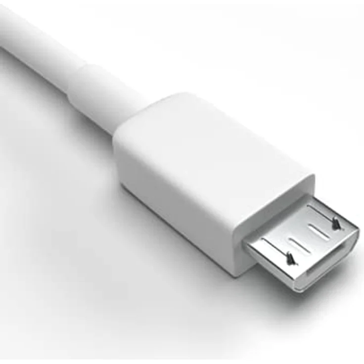 Justcom Micro-USB Ladekabel für Samsung Galaxy A7 2018, 2 m, weiß, Schnellladekabel mit Hi-Speed Datenübertragung bis 480 Mbit/s – Bild 3