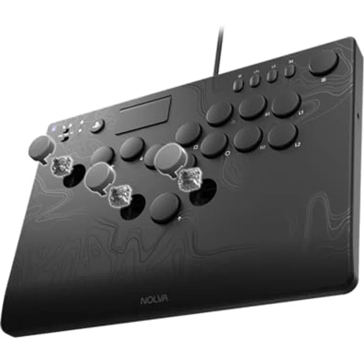 Hori NOLVA Mechanische All-Tasten-Arcade-Steuerung für PS5/PC, anpassbares Layout mit hot-swappable Switches und Key-Lock-Schalter, abnehmbares Kabel mit Kabelsicherung, kompakt und robust – Bild 3